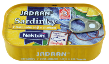 Sardinky Jadran Nekton s citronem